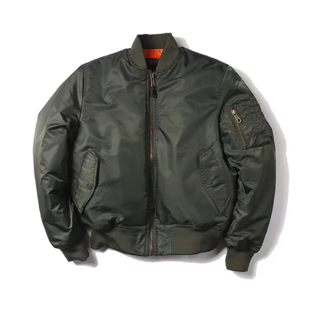 Classic Zip Up Mens Womens Bomber Jacket