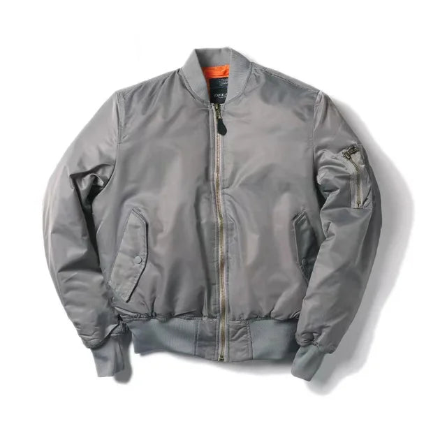 Classic Zip Up Mens Womens Bomber Jacket