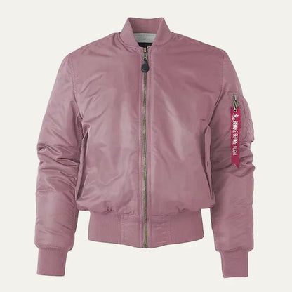 Practical Water Resistant Bomber Jacket with Pocket Detail