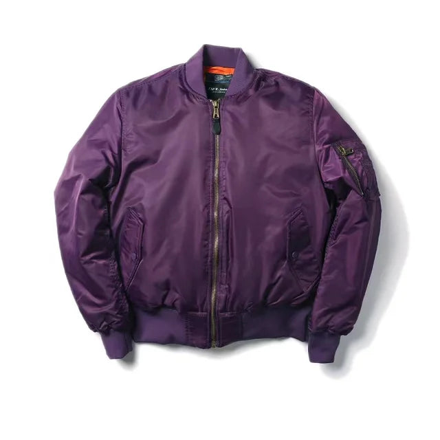 Classic Zip Up Mens Womens Bomber Jacket
