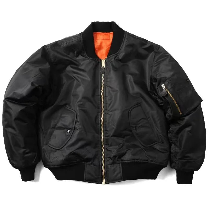 Classic Zip Up Mens Womens Bomber Jacket