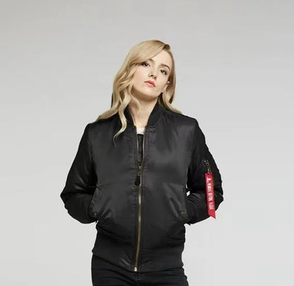 Classic Zip Up Mens Womens Bomber Jacket