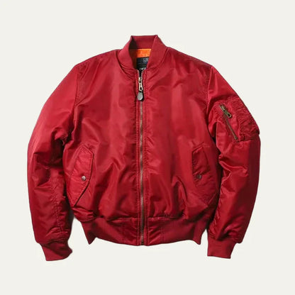 Practical Water Resistant Bomber Jacket with Pocket Detail - OutfitLondon