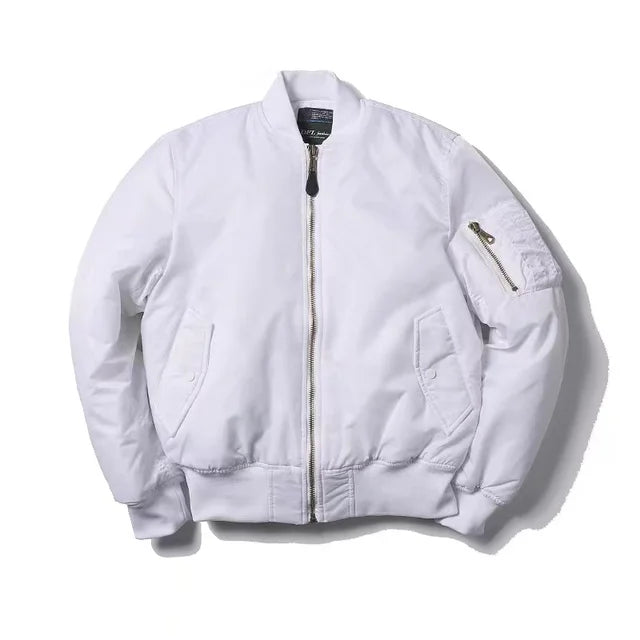 Classic Zip Up Mens Womens Bomber Jacket