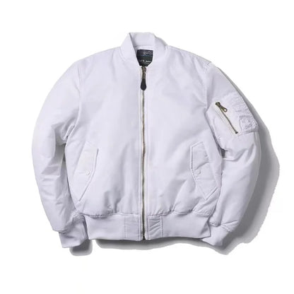 Classic Zip Up Mens Womens Bomber Jacket