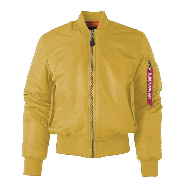 Classic Zip Up Mens Womens Bomber Jacket