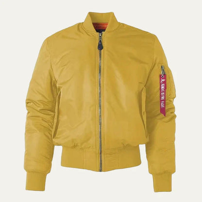 Practical Water Resistant Bomber Jacket with Pocket Detail