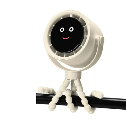 Unisex Rechargeable Portable Fan with LED Display