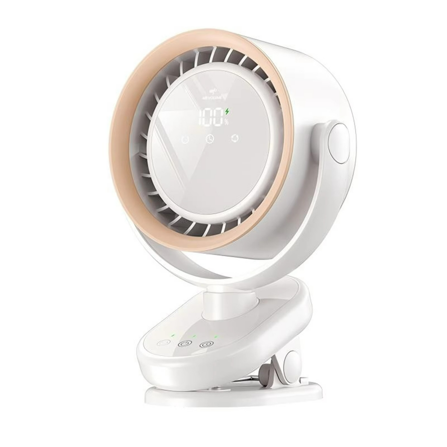Unisex Rechargeable Portable Fan with LED Display