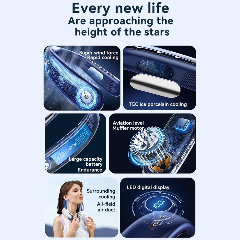Unisex Wearable Neck Air Conditioner - Instant Cooling Relief