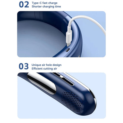 Unisex Wearable Neck Air Conditioner - Instant Cooling Relief