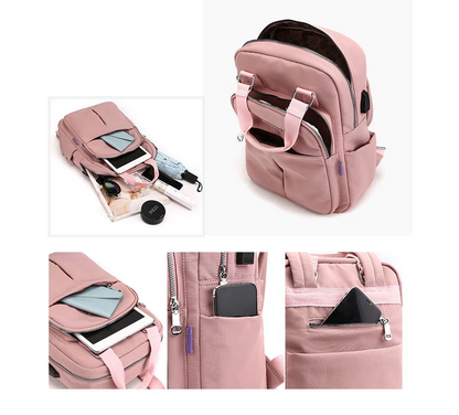 Secure Waterproof Laptop Backpack with Multiple Pockets
