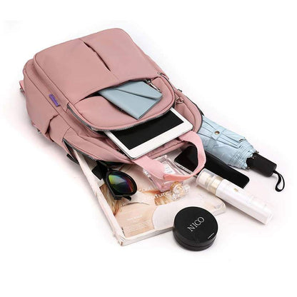 Secure Waterproof Laptop Backpack with Multiple Pockets