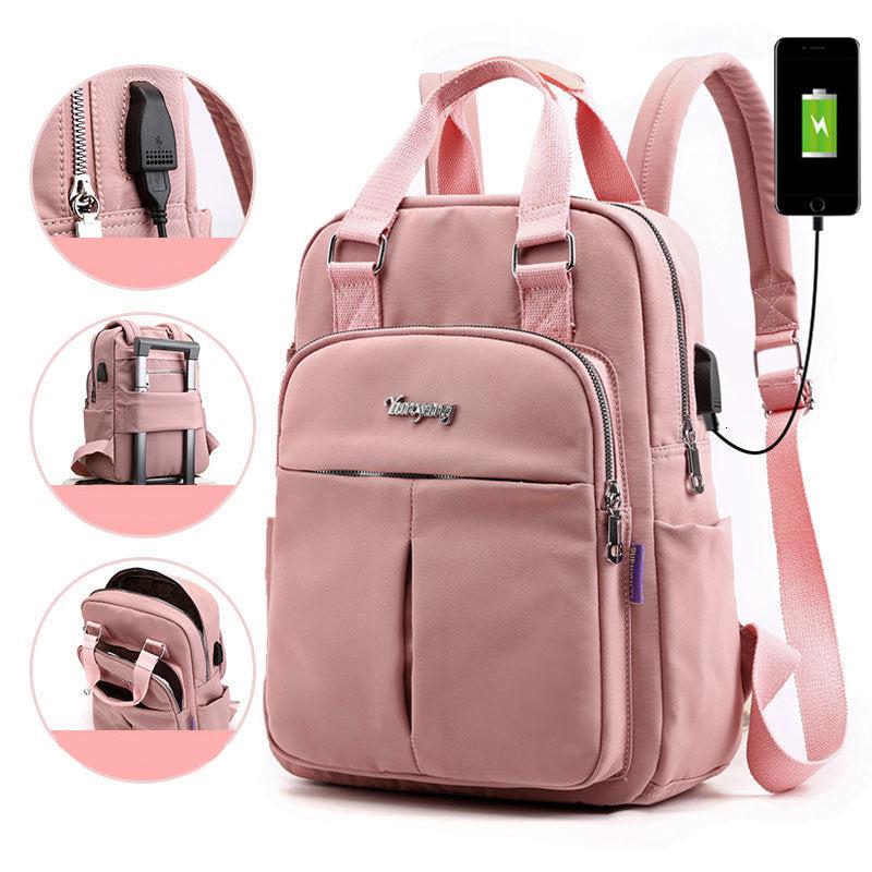 Secure Waterproof Laptop Backpack with Multiple Pockets