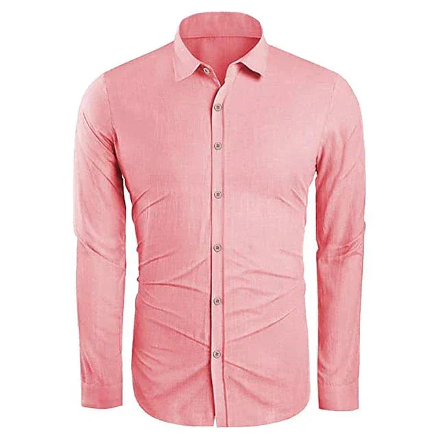 Lightweight Mens Summer Linen Blend Shirt
