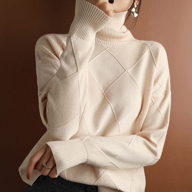 Soft Women's Winter Turtleneck Sweater