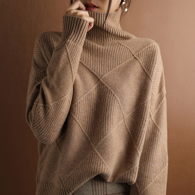 Soft Women's Winter Turtleneck Sweater