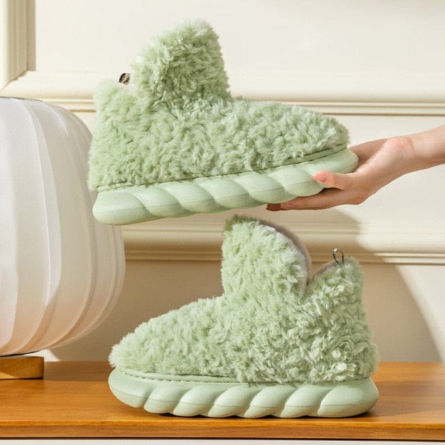 Fashionable Ladies Warm Low Heel Boots