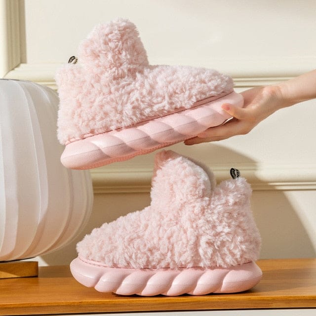 Fashionable Ladies Warm Low Heel Boots