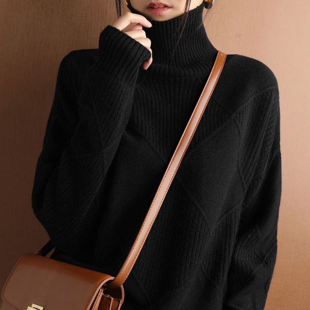 Soft Women's Winter Turtleneck Sweater