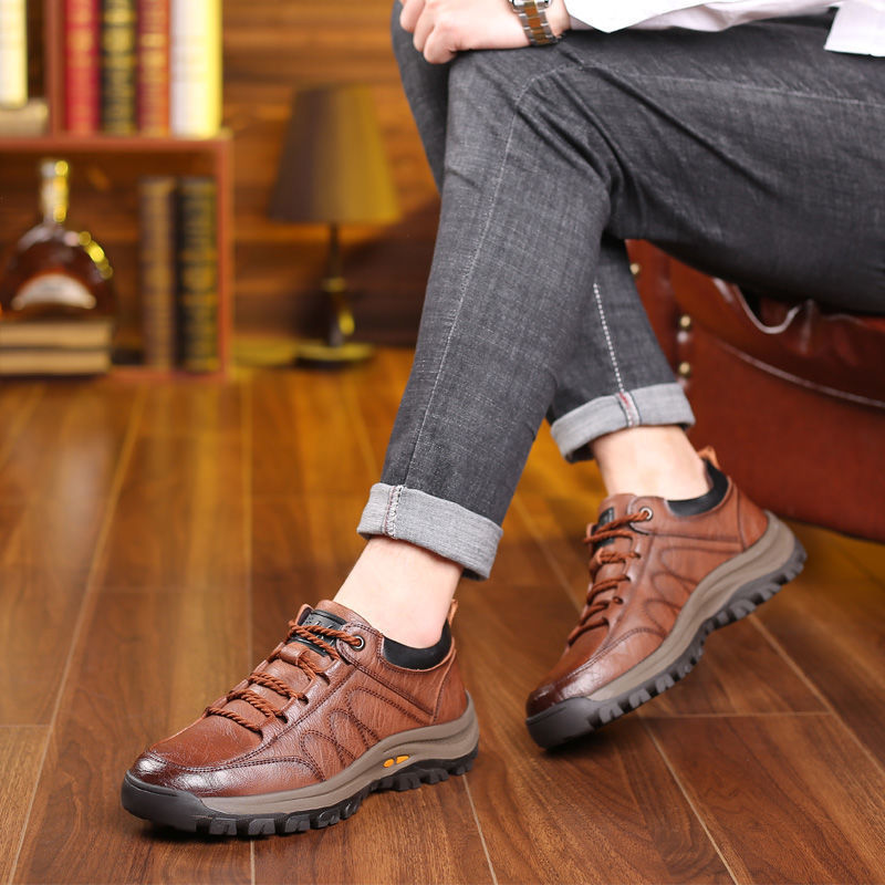 Comfortable Airy Leather Men's Shoes