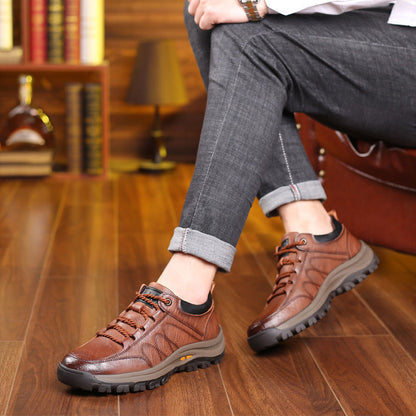 Comfortable Airy Leather Men's Shoes