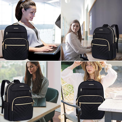 Waterproof Travel Laptop Bag 15.6 Inch with USB Charger