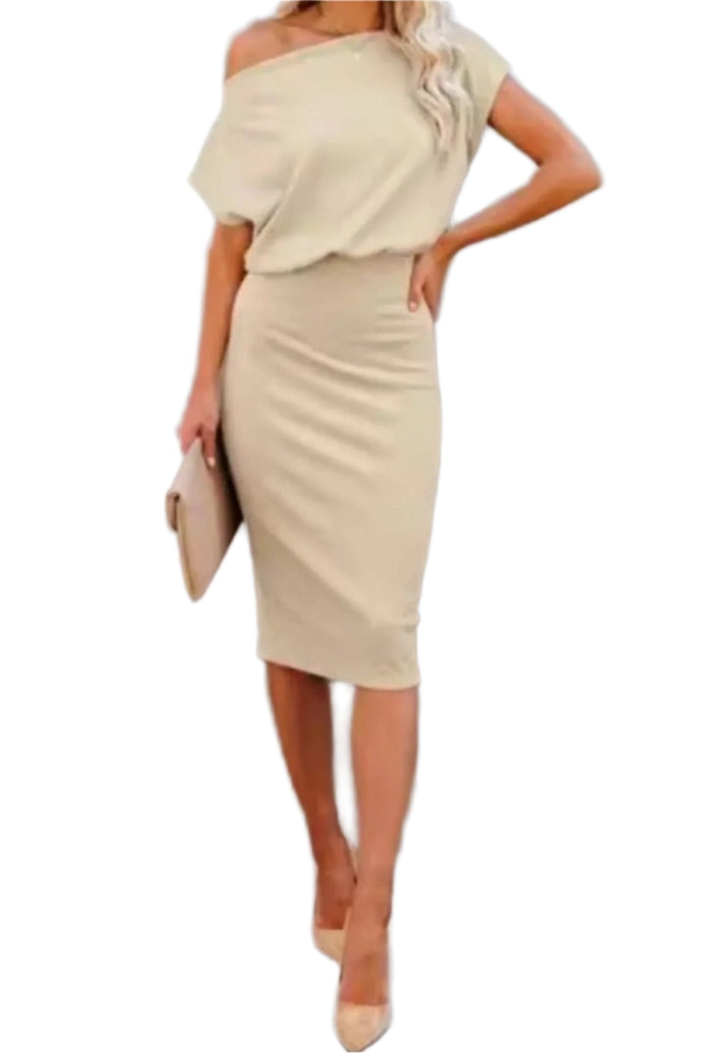 Tight Fit Sleeveless Bodycon Dress - OutfitLondon
