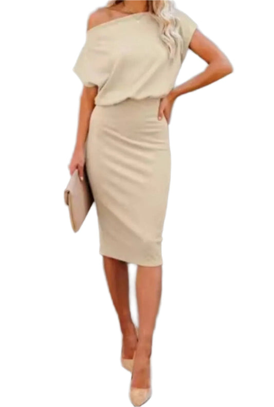 Tight Fit Sleeveless Bodycon Dress - OutfitLondon
