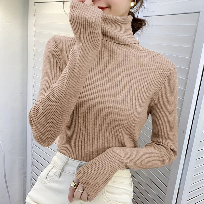 Soft Women's Turtleneck Cashmere Sweater