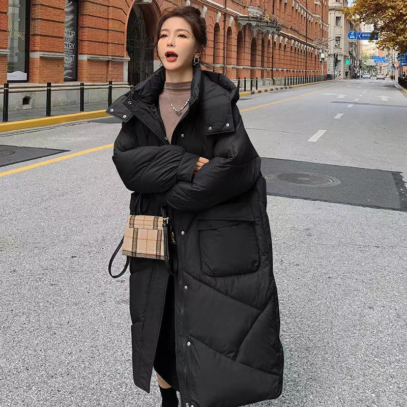 Warm Women's Down Jacket with Big Pockets