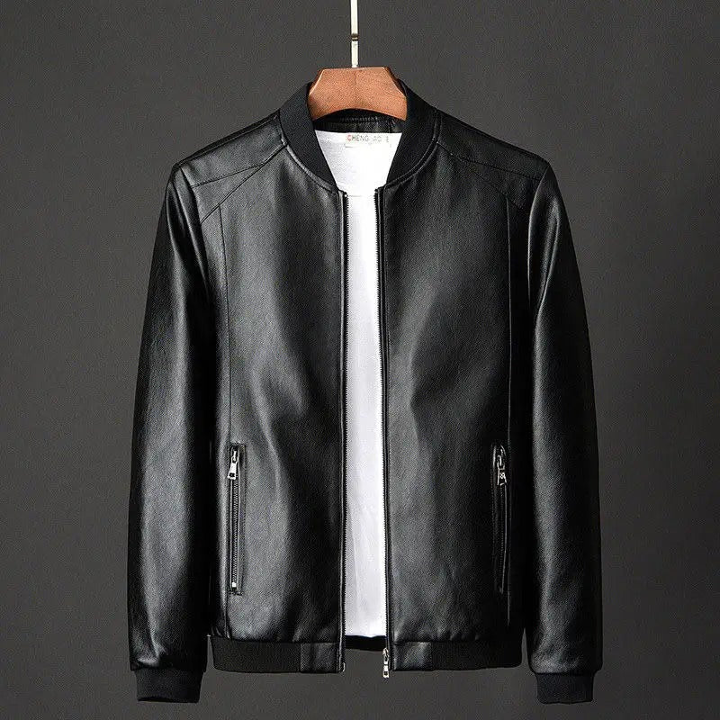 Eco Friendly Mens Brown Leather Biker Jacket - OutfitLondon