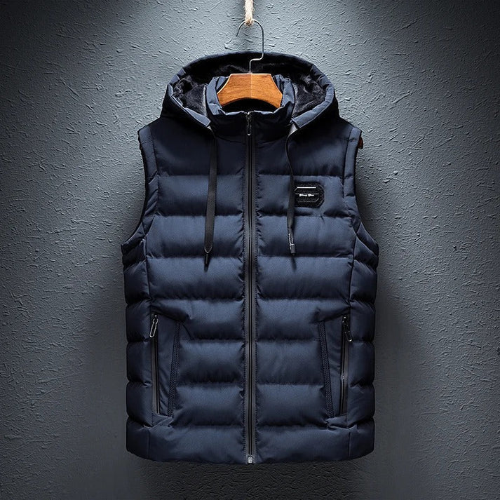 Warm Men's Puffer Vest Jacket - OutfitLondon