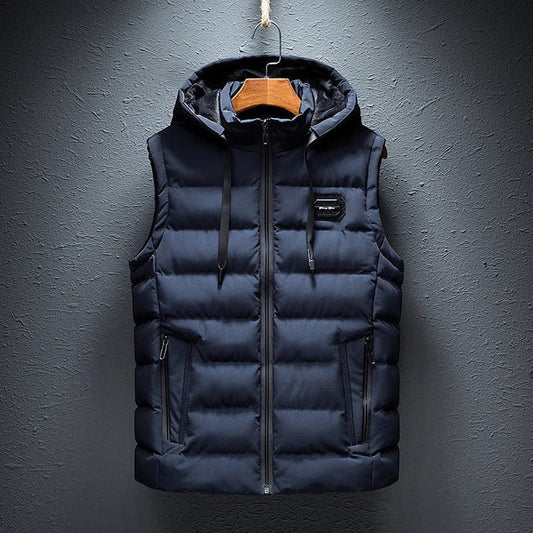 Warm Men's Puffer Vest Jacket - OutfitLondon