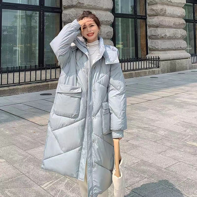 Warm Women's Down Jacket with Big Pockets