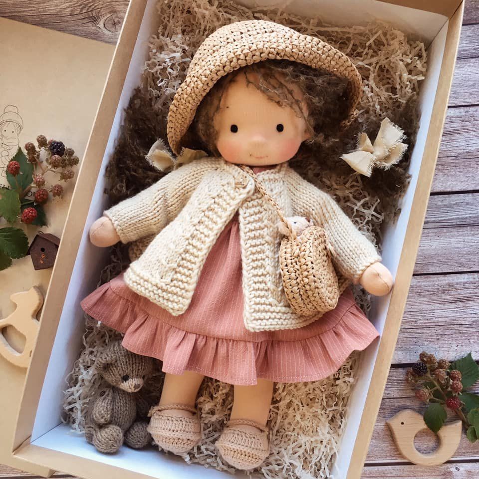 Natural Cotton Cuddle Doll for Kids Emotional Growth