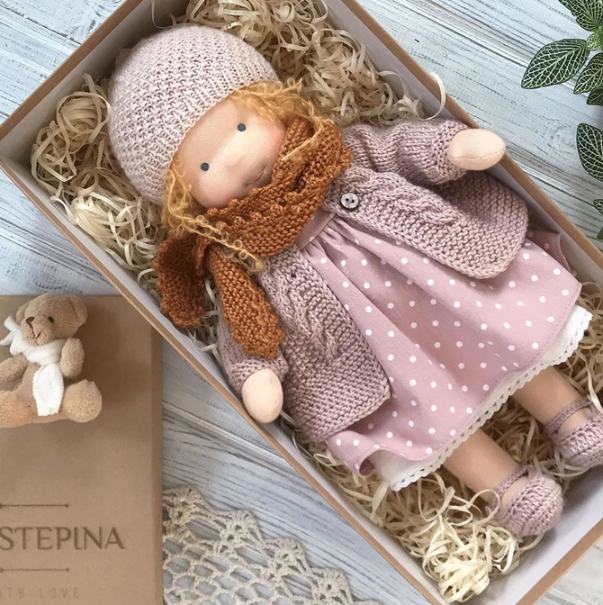 Natural Cotton Cuddle Doll for Kids Emotional Growth