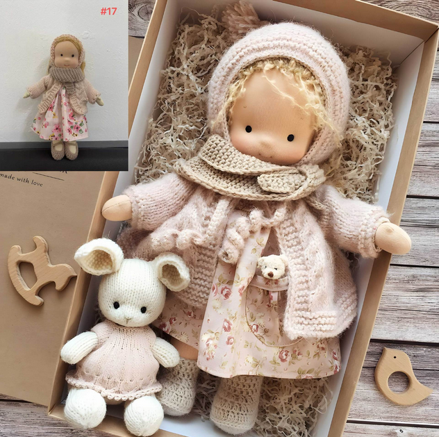 Natural Cotton Cuddle Doll for Kids Emotional Growth - OutfitLondon
