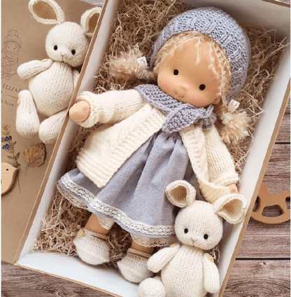 Natural Cotton Cuddle Doll for Kids Emotional Growth