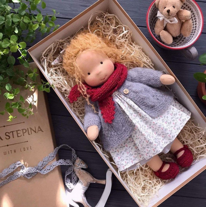 Natural Cotton Cuddle Doll for Kids Emotional Growth