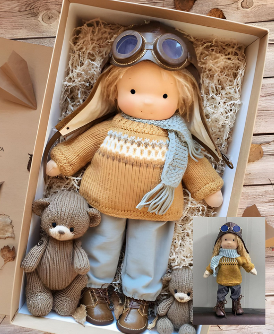 Natural Cotton Cuddle Doll for Kids Emotional Growth