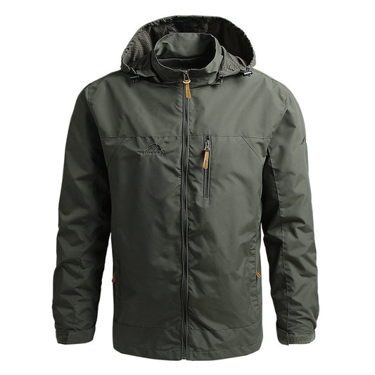 Casual Loose Fit Mens Hooded Jacket - OutfitLondon
