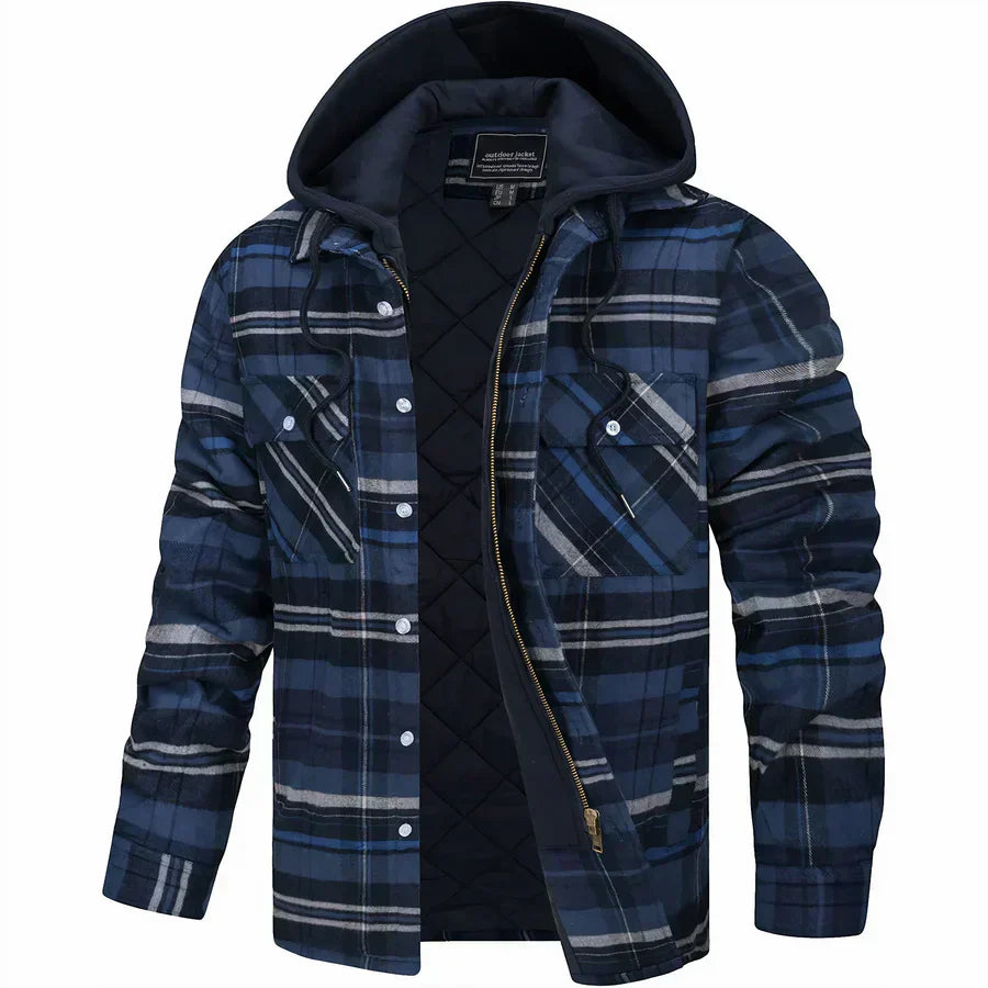 Classic Plaid Wool Jacket