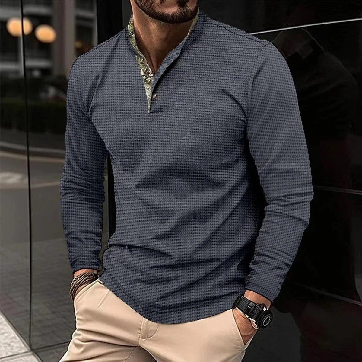 Classic Slim Fit Mens Long Sleeve Shirt