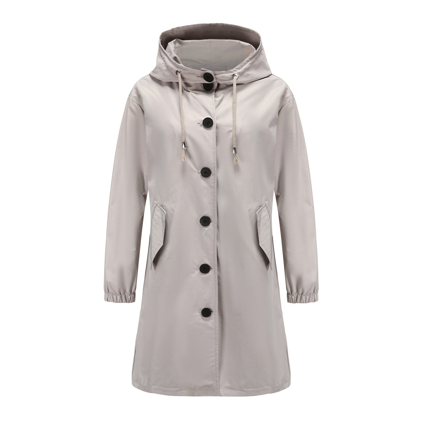Women's Slim Fit Hooded Parka Coat