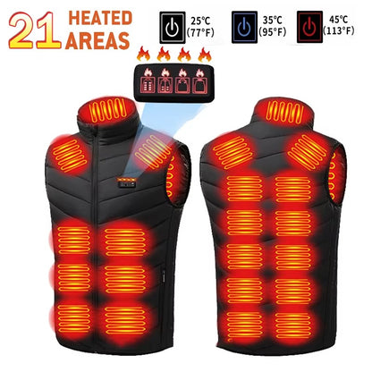 Warm Women's Heated Vest with Multiple Heat Settings