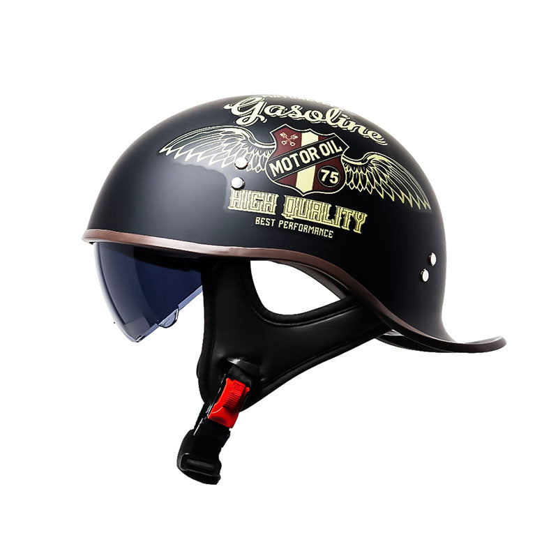 Durable Motorcycle Open Face Helmet Visor DOT Certified - OutfitLondon