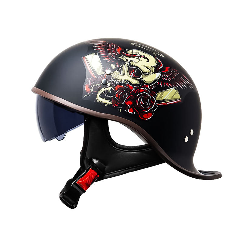 Durable Motorcycle Open Face Helmet Visor DOT Certified