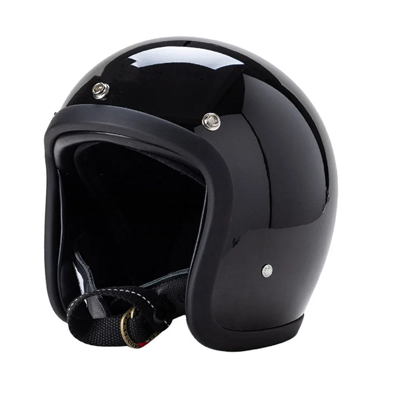 Retro Style Motorcycle Helmet DOT ECE Certified - OutfitLondon