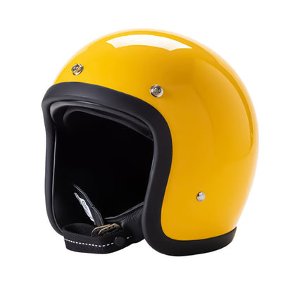 Retro Style Motorcycle Helmet DOT ECE Certified